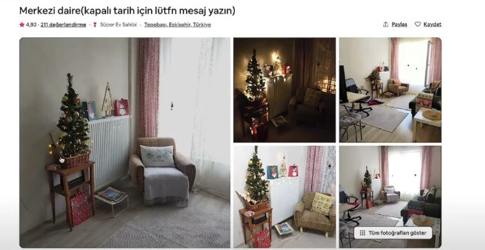 Airbnb'de Kiralanan Evlerin Dekorasyonları