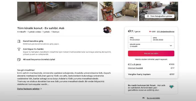 Airbnb'de Kiralanan Evlerin Masrafları