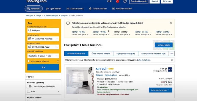 Booking.com'da Kiralanan Evler