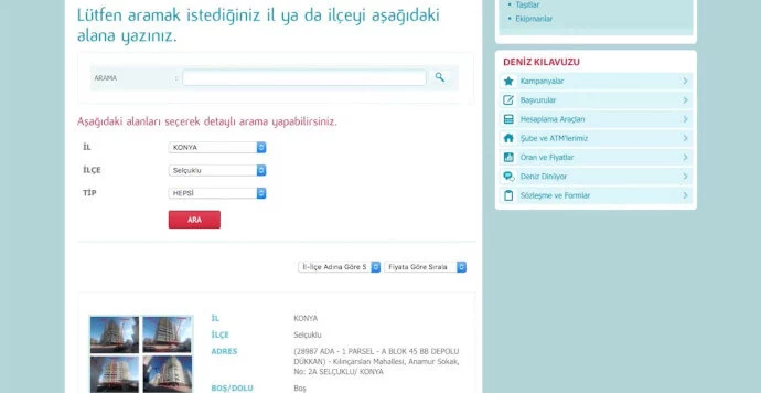 Denizbank Gayrimenkul Satış