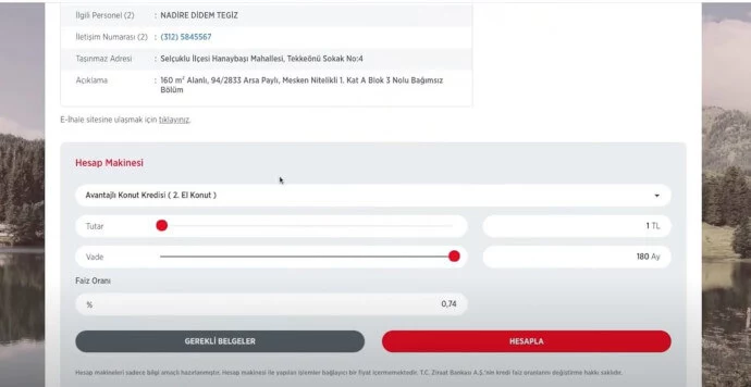 Ziraat Bankası Gayrimenkul Satış E-İhale Linki